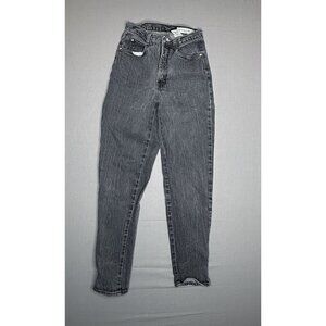 Gloria Vanderbilt Women’s Jeans Black Size 8 Medium Zip Leg Cuffs Distressed